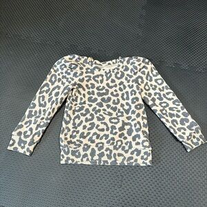 4/20$ Grayson Mini Leopard Print Toddler Girls Sweatshirt size 4T